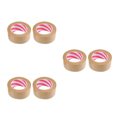 6 Pièces En Kraft Pour Fermeture Et Cadeau