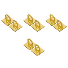 8Pcs Golden Zinc Alloy Ceiling Hooks for Home Rope and Plant Hanging