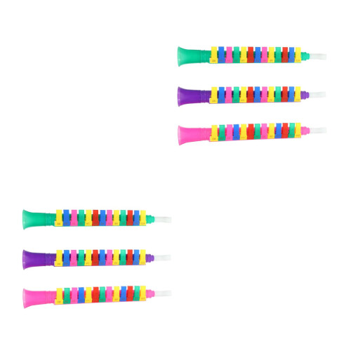 6Pcs Plastic Harmonica Toy Creative Music Instrument for Kids