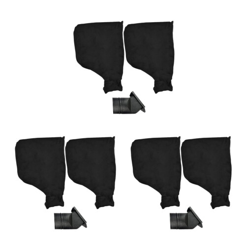 6Pièces À Poussière Pour Scie Avec Capuchon Flexible Noir Durable