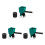 3Pièces Rouleau Colle Portable Vert Outil Collage Bois Réutilisable 1