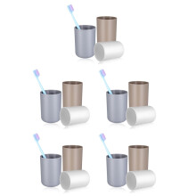 15Pcs Assorted Bathroom Cups Toothbrush Holder Mouth Wash Rinsing Cups