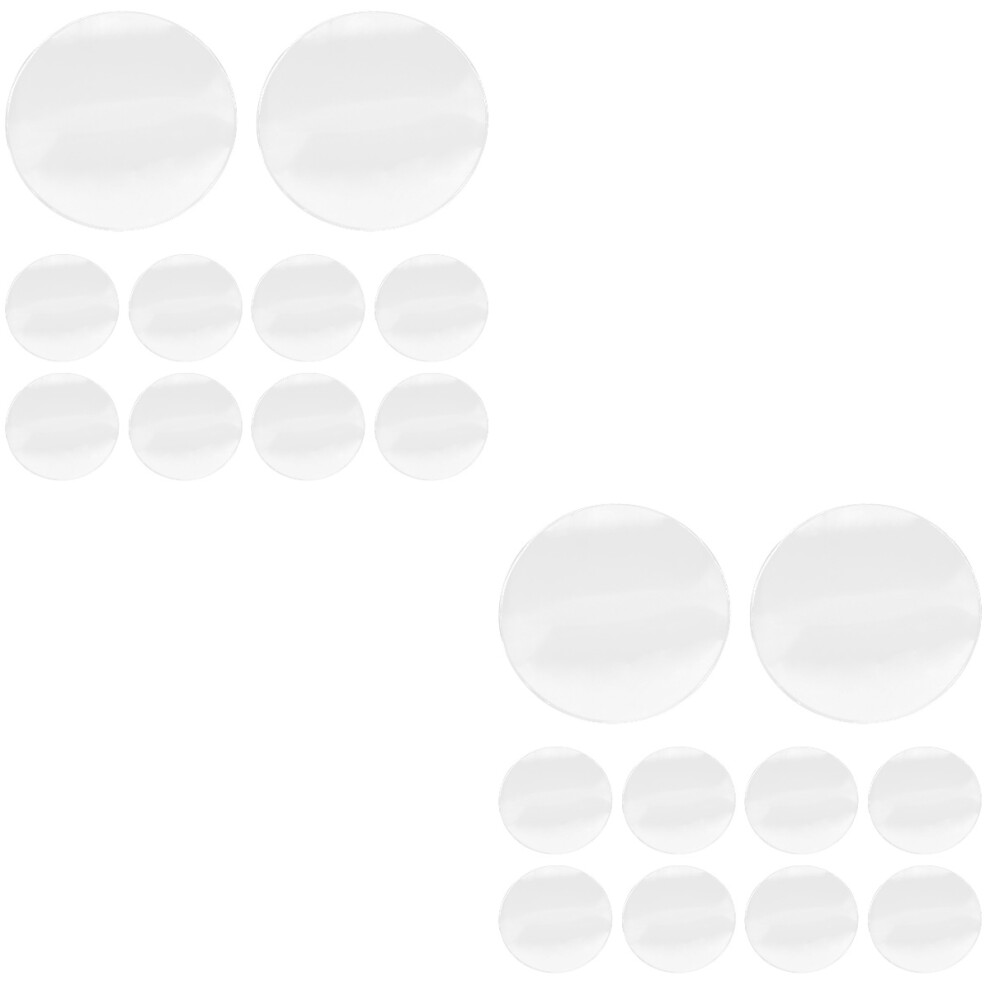 Aboofan 20Pcs Clear Acrylic Magnifier Lens For Diy Magnifying Accessories Use