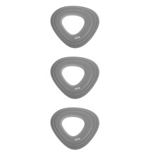 3Pcs Silicone Hand Grip Rings Grey Wrist Force Trainer Hand Exerciser