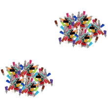 100Pièces Pompons DIY Multicolores Pour , Sacs Porte-Clés