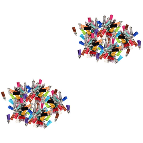 100Pièces Pompons DIY Multicolores Pour , Sacs Porte-Clés