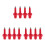 12Pcs Red Vibration-Reducing Tips for Hiking Walking Pole Replacement 1