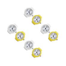 8Pcs Stylish Assorted Color Finger Watches Durable Stainless Steel