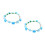 2Pièces Rosa Lei Bleu, Headband Graduation Hawaiienne 7