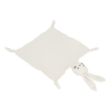 Baby-Cartoon-Hase Weiches Baumwoll-Sicherheitsdecke 28x44cm für Säuglinge, Beige