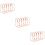 3Pcs Multi-Purpose Rose Gold Iron Bookends Study and Office Organizer 1