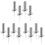12Pcs High-Strength Soccer Pole Fixing Mount Spring-Based Stake Silver 1