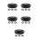 5Pcs Mountain Bike Front Fork Cap Covers Aluminum Rubber Durable Black 1