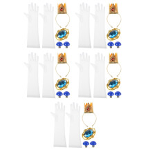 5Ensembles Parure Princesse Tissu Décor Fête Cosplay