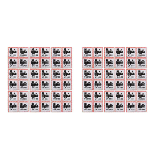 200Pcs Durable Lithium Battery Safety Warning Labels for Shipping