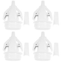 4Pcs Breast Milk Bag Clamp Plastic Adapters White Reusable