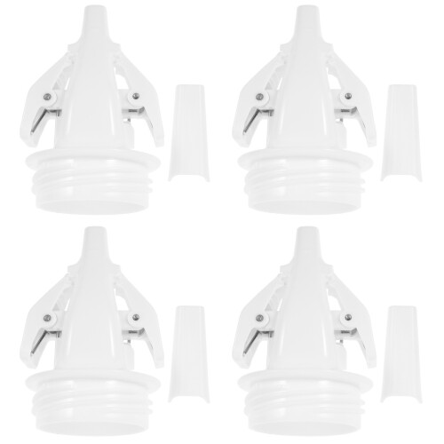4Pcs Breast Milk Bag Clamp Plastic Adapters White Reusable