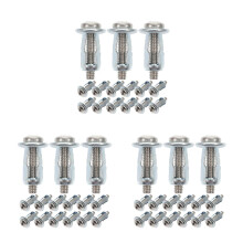 45Pcs Carbon Steel Short Hollow Wall Anchors for Secure Cabinet Fixing