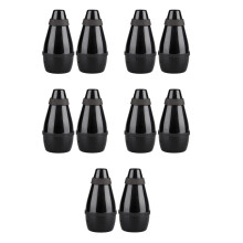 10Pcs Black ABS Trumpet Mufflers Noise Reduction Mutes for Trumpet Use