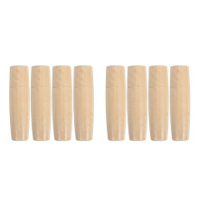 8Pcs Durable Wood Handles for Screwdriver and File Tool Replacement
