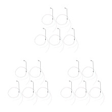15Pcs Tiny Steel Streetlight Poles for Dollhouse and Miniature Railway