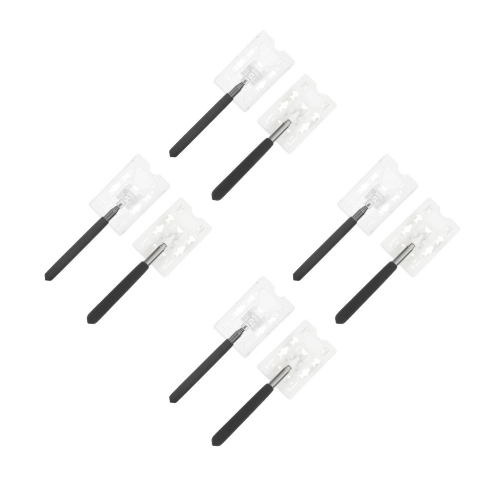 4Pcs Quick-Extend Parking Pass Holders With Security Telescoping Rod 3703108407678