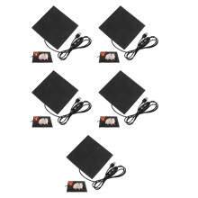 5Pcs Soft Carbon Fiber Hamster Heated Pads Black Small Pet Warmers