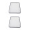 2Pcs Vintage White Enamel Rectangular Baking Pan for Home Kitchen 1
