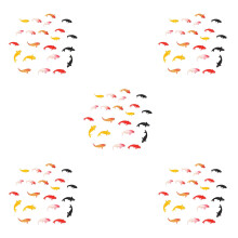 100Pcs Miniature Goldfish Resin Figurines for Fairy Garden Decor
