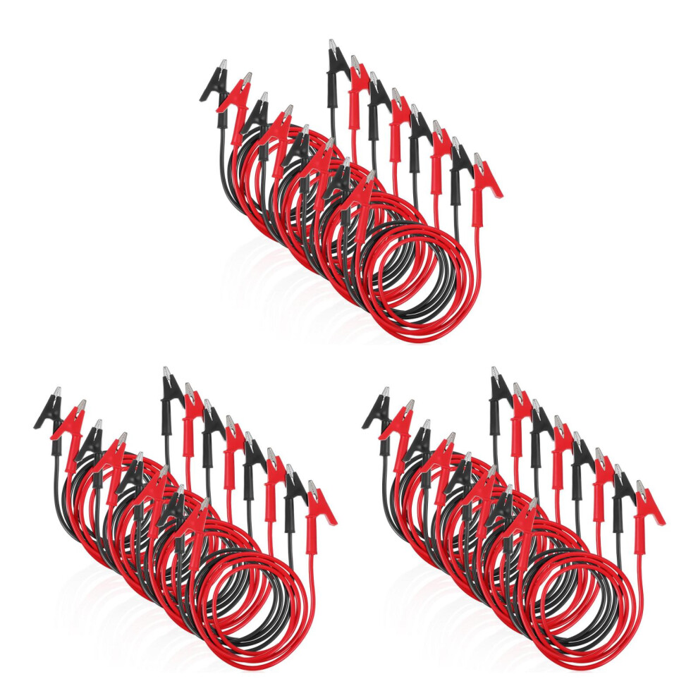 24Pcs Copper Electrical Test Leads With Clips Multi Use Kit 3703108476452
