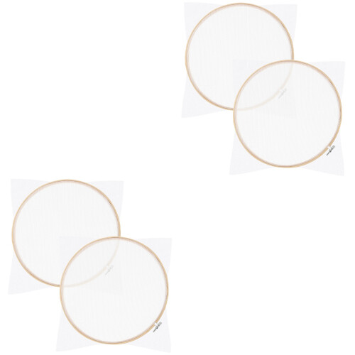 4Pcs Wooden Paper Craft Frames Khaki Multi-Function DIY Making Screens