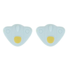 2Pcs Silicone Corner Protectors for Desks Soft Sky-Blue Airplane Style