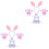 2Sets White Bunny Ears Headband Easter Costume Accessories Cosplay Kit 1