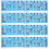 4Pcs Bass Guitar Chord Reference Poster Blue Coated Paper for Learning 1