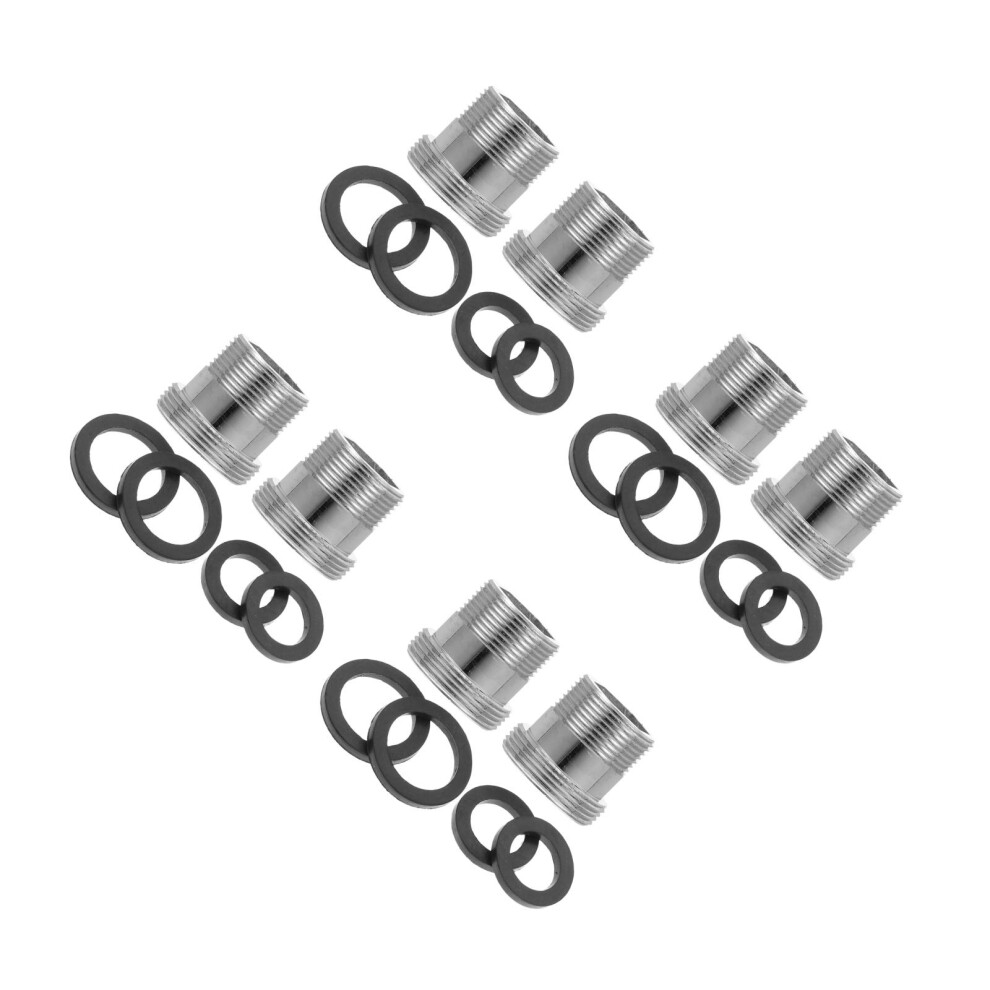 8Pcs Copper Faucet Adapter Kit For Sink Hose Garden Hose Quick Connect 3701208551192