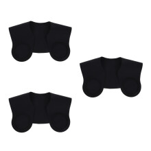 3Pcs Black Silicone Hair Cutting Collar Soft Neck Guard for Salon Use
