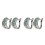 2Pairs Simple Green Copper Ear Buckle Gift- Earring 1