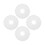4Pcs White PU Ceiling Light Covers Classic Retro Pendant Lamp Plates 1