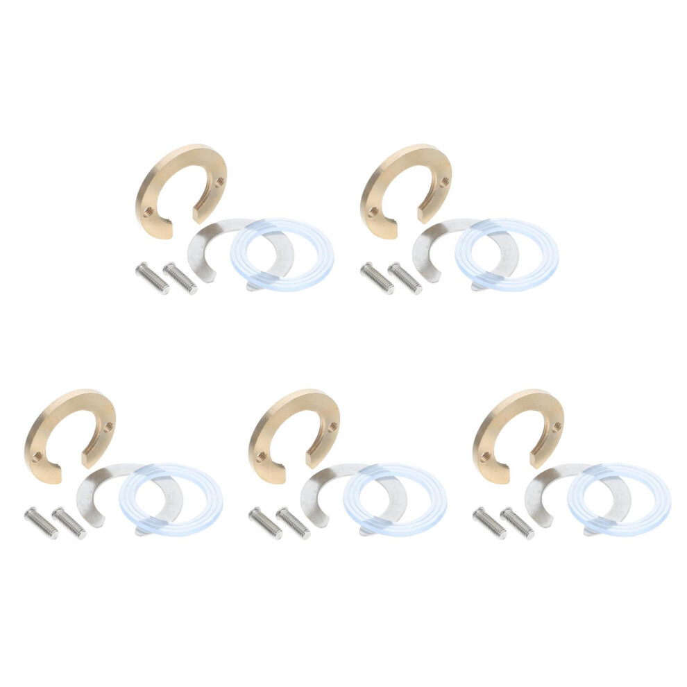 5Sets Golden Faucet Mounting Nut Copper Antiloosening Fixing Washer 3703108474953