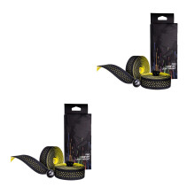 2Pairs Durable Yellow Cycling Handlebar Wrap Soft Skid-Proof Grip Tape