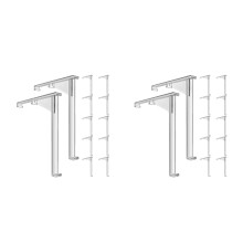 24Pcs Clear Curtain Clips Hidden Vertical Blind Repair Holder Plastic