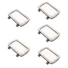 5Pcs Car Makeup Mirror Silver Glass Plastic Clamp-on for Visor Use