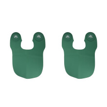 2Pcs Silicone Haircut Cape Neck Wrap Green Flexible Hairdressing Guard