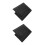 2Pcs Black PU Bifold Wallet Small Portable Card Holder 1