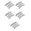 5Sets Comfortable Grey Fake Beard Mustache for Men DIY Cosplay Use 1