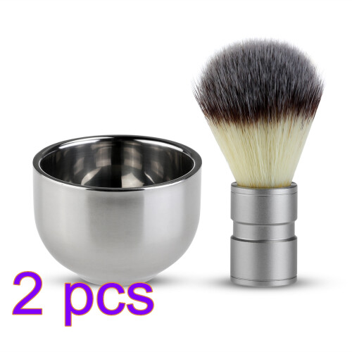 Multi Color Shaving Brush and Durable Shave Mug Set
