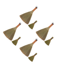 8Pcs Compact Natural Grass Desk Brooms Soft Bristle Sweeper for Home