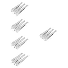 15Pcs Silver Garlic Tweezer Stainless Steel Garlic Skin Remover Tool