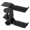4Pièces Support Casque Fixation Bureau Noir Métal Durable 3