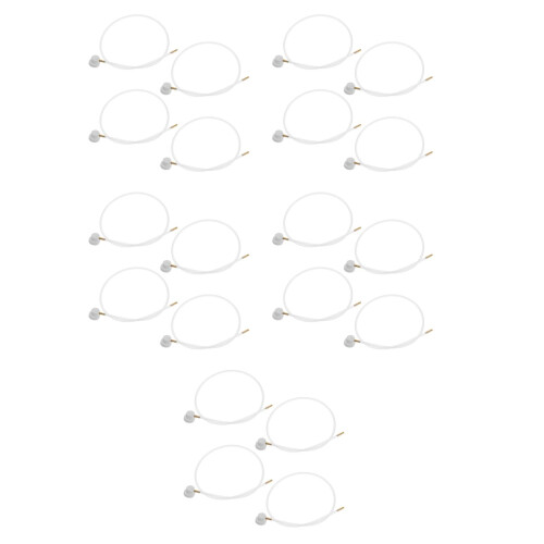 20Pcs White Spray Can Nozzle Extension for Aerosol Ac System Cleaning